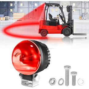 New Arc LED Forklift Safety Light Red, LED Forklift Warehouse Pedestrian Arc Area Spotlight, 10W, DC12-110V Suitable for All Fuel Forklift Electric Forklift & AGV Intelligent Handling