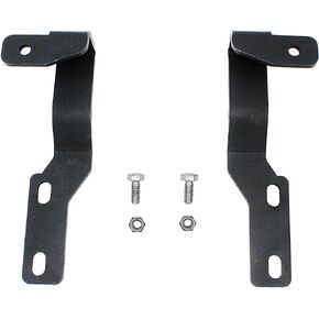 LED Light Pod Metal Hood Mount Bracket Kit/Ditch Hood Light Brackets Compatible with 2005-2015 Toyota Tacoma - Black.