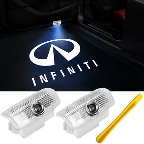 4PCS Car Door Light Logo for Infiniti, YANF Projector Lights for Partial QX50/56/60/70/80, Q50/60/70, G25/37, M25/35/37, FX37/50, EX25/35/37