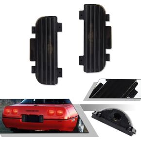 GTINTHEBOX 2PCS Clear Lens Tailgate Reverse Backup Lights Lamps for 1984-1990 Corvette C4