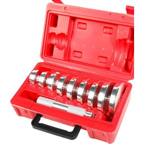 Bushing Driver Set, Bearing Race and Seal Driver Set with Seal Driver and 9 Bearing Adapters,Car Accessories Wheel Bearing Tool Seal Installer Bearing Driver Kit for Bearing Installation