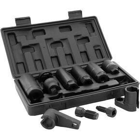 10PCS Oxygen Sensor Socket O2 Removal and Installation Universal Puller and Removal Tool Includes Thread Chasers, Oxygen Sensor Sockets, an Injector Socket and Oil Sending Unit Sockets