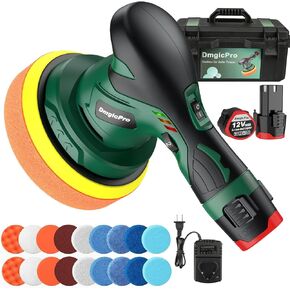 أداة تلميع عازلة السيارة اللاسلكية، مجموعة تلميع عازلة لاسلكية محمولة مع قطعتين بطارية قابلة لإعادة الشحن بقدرة 2600 مللي أمبير في الساعة، 20 قطعة إضافية مع صندوق أدوات مقاوم للماء، 6 سرعات متغيرة تستخدم لتفاصيل السيارة in Kuwait