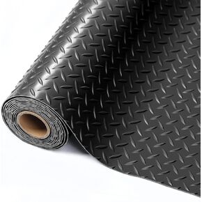 7.5 x 20 FT,2.4 mm Thickness Garage Mats for Floor,PVC Anti-Slip Garage & Shop Floor & Parking mats,Garage Floor Mat for Workshop,Gym,Golf Cart Parking or Trailers,Garage Flooring Roll - Grey in Saudi Arabia