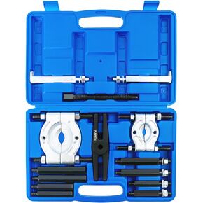 14pcs Bearing Puller Kit 5 Ton Capacity Bearing Separator, Pinion Wheel Bearing Removal Kit with 2"/5cm and 3"/7.5cm Jaws, Wheel Hub Axle Puller Set Bearing Puller