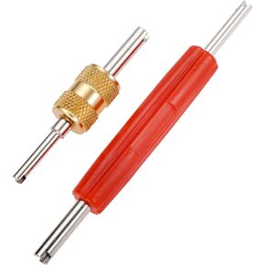 gohantee Air Conditioner Schrader Valve Stem Core Remover, Removal Tool for R134 R12 AC Car Air Conditioning Repair, Dual Head Tire Repair Tools