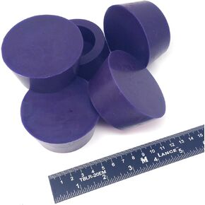 2.437" x 2.953" #13.5 Hollow Silicone Plugs - 5 Pack