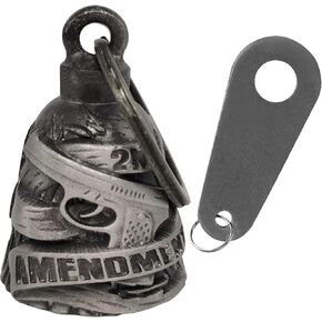 Dream Apparel Motorcycle Biker Bell W/Motorcycle Bell Hanger, Motorcycle Accessories or Key Chain for Luck, Silver in Kuwait