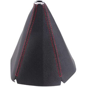 HiSport Shift Knob Cover Gear Shift Cover Shift Boots Pu Leather Universal Type, Suitable for Most Manual/Automatic Cars(Blueline)