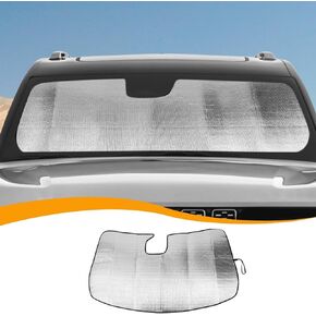 Hoolcar Windshield Sunshade Ultra Reflective Car Sun Visor Blocking UV Rays, Sun Heat Sun Shield Custom-fit Fit for Jeep Grand Cherokee 2011-2020, Silver