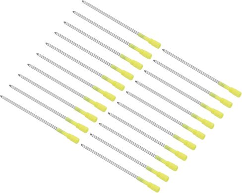 PATIKIL 0.5mm Pen Ink Refills, 20 Pcs Ballpoint Refill Medium Point Metal Compatible Replaceable Replacement for Pen Writing Office, Black in Saudi Arabia