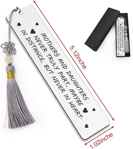 Ptzizi Inspirational Metal Engraved Bookmark with Tassel, Thank You Bookmark Clip for Women Men Friends Teachers Coworker Boss Book Lovers Retirement Graduation Christmas Birthday Gifts in Kuwait