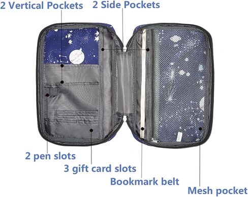 Bible Cover for Girls Bible Case Kids with Pockets Zip Study Bible Bag Childrens Good Holy Book Carrier Child Scripture Pouch Protector Organizer Gift for Daughter Standard Size Christmas Gift in Saudi Arabia