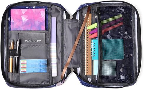 Bible Cover for Girls Bible Case Kids with Pockets Zip Study Bible Bag Childrens Good Holy Book Carrier Child Scripture Pouch Protector Organizer Gift for Daughter Standard Size Christmas Gift in Saudi Arabia