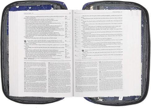 Bible Cover for Girls Bible Case Kids with Pockets Zip Study Bible Bag Childrens Good Holy Book Carrier Child Scripture Pouch Protector Organizer Gift for Daughter Standard Size Christmas Gift in Saudi Arabia