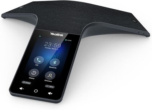 Yealink CP965 ميكروفون لاسلكي حساس للمس HD IP هاتف مؤتمر، CPW65 DECT Duo ميكروفون توسيع DECT اللاسلكي، شاشة 5 بوصة متعددة اللمس in Saudi Arabia