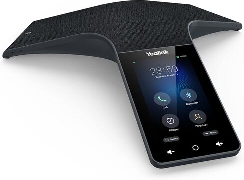 Yealink CP965 ميكروفون لاسلكي حساس للمس HD IP هاتف مؤتمر، CPW65 DECT Duo ميكروفون توسيع DECT اللاسلكي، شاشة 5 بوصة متعددة اللمس in Saudi Arabia