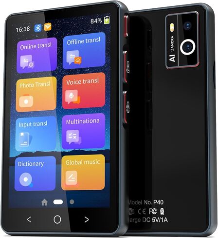 Instant Foreign Language Translator Device Smart Offline Translator Real-time Speech Interactive Voice Translator Travel（White.） in Saudi Arabia