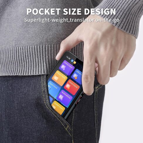Instant Foreign Language Translator Device Smart Offline Translator Real-time Speech Interactive Voice Translator Travel（White.） in Saudi Arabia
