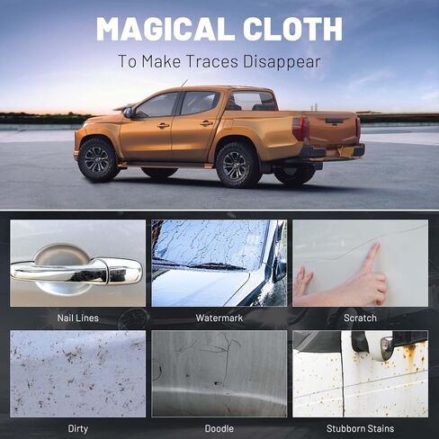 6 قطع من قماش التنظيف نانو سباركل لإزالة خدوش السيارة، 2024 قطعة قماش سحرية لإصلاح خدوش السيارة (صندوق واحد) in Kuwait