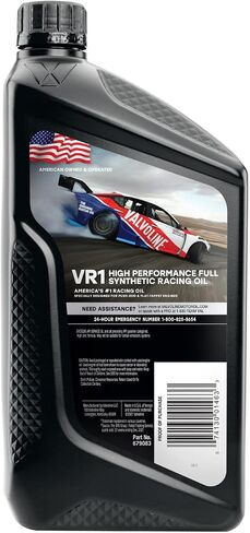 زيت محرك فالفولين VR1 Racing الاصطناعية SAE 10W-30، 1 كيو تي، علبة 6 in Saudi Arabia