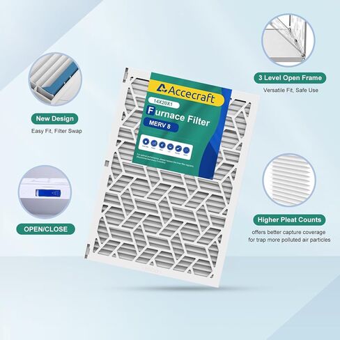 16x25x1 Air Filter MERV 8, Advanced Dust Defense,Cost-effective,1 Reusable ABS Frame + 6 Pack Replaceable, Quality Furnace Filter Media for AC & Furnace Applications（1 Frame+6 Filter） in Kuwait