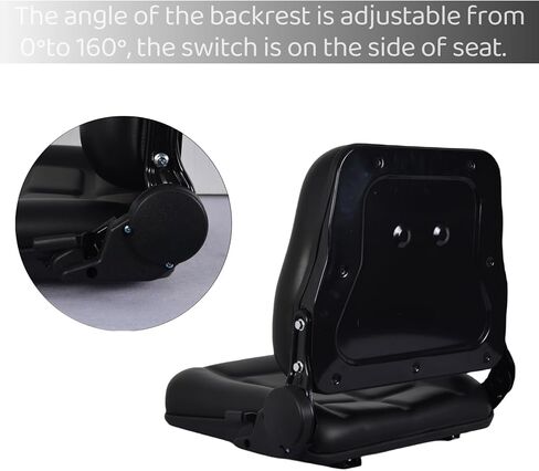 مقعد رافعة شوكية قابل للطي مع زاوية خلفية قابلة للتعديل، مقعد جرار عالمي مقاوم للماء من مادة PVC in Kuwait