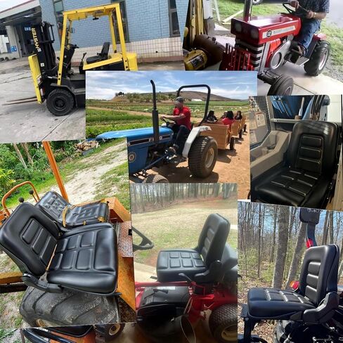 مقعد رافعة شوكية قابل للطي مع زاوية خلفية قابلة للتعديل، مقعد جرار عالمي مقاوم للماء من مادة PVC in Kuwait