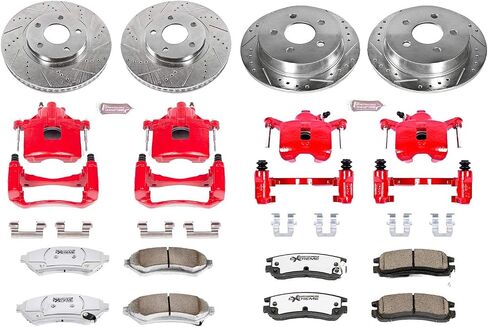 Power Stop KC1544-26 Front & Rear Z26 Street Warrior Brake Kit Chevrolet Oldsmobile in Saudi Arabia