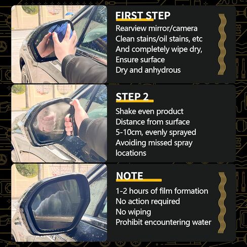 Car Glass Waterproof Coating Agent Car Windshield Spray Water Repellent Antifogging Rainproof Agent Rain Remover for Auto Glass, Windows, Windshields, Mirrors, Shower Doors in Saudi Arabia