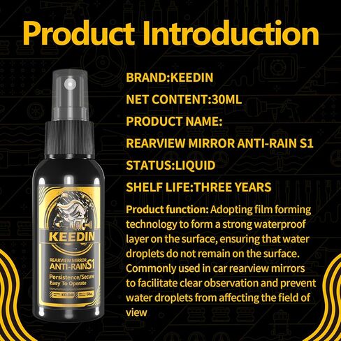 Car Glass Waterproof Coating Agent Car Windshield Spray Water Repellent Antifogging Rainproof Agent Rain Remover for Auto Glass, Windows, Windshields, Mirrors, Shower Doors in Saudi Arabia