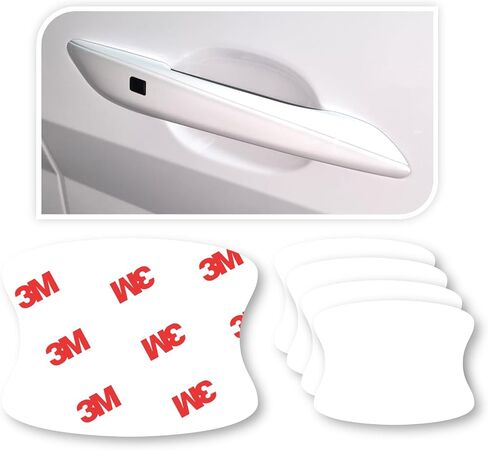 3M 5 قطع واقي أكواب لمقبض باب السيارة/ملصق/واقي، 3M PPF (فيلم حماية الطلاء)، شفاف (شفاف)، مضاد للخدش، مناسب لمعظم السيارات (شفاف/5 قطع) in Kuwait