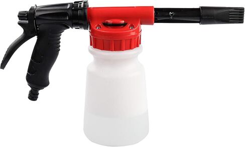 Foam Cannon for Garden Hose，Adjustment Ratio Dial Foam Gun,Car Wash Soap Spray Foamer Yellow in Saudi Arabia