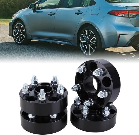 4PCS 1.5inch 5x100mm Flange Hubcentric Wheel Spacers with 12x1.5 Studs 54.1mm Bore Compatible for Toyot-a Celica Corolla Scion xD tC in Saudi Arabia