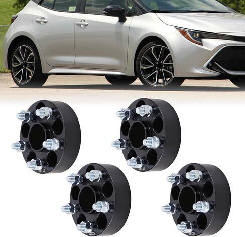 4PCS 1.5inch 5x100mm Flange Hubcentric Wheel Spacers with 12x1.5 Studs 54.1mm Bore Compatible for Toyot-a Celica Corolla Scion xD tC in Saudi Arabia