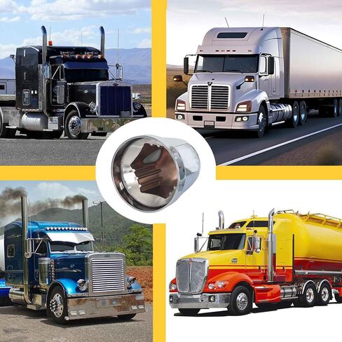 60 Pack Lug Nut Covers 33mm 2-3/8" Electroplated Chrome Wheel Lug Nut Covers Front and Rear Nut Cover Caps ABS Plastic Truck Lug Nuts Cover in Kuwait