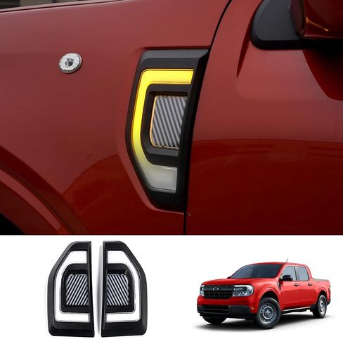 Mabett Side Marker Lights for Ford Maverick 2024 2023 2022, LED Lamps with Fuse & Wiring Harness Fits Maverick Accessories (2 Pcs) in Saudi Arabia