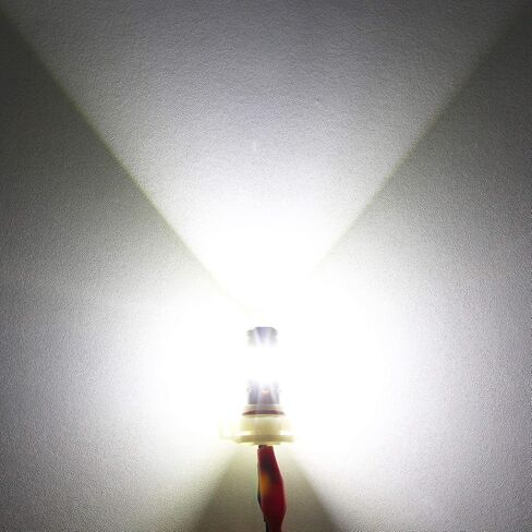 PHINLION 3800 لومن 5201 5202 LED لمبة إضاءة ضباب فائقة السطوع CSP PS19W PS24W 12085 12086 مصابيح ضباب لشاحنة السيارة DRL مصابيح تشغيل نهارية، 6000K زينون أبيض in Kuwait