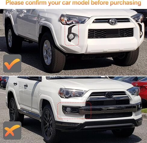 Fits 4Runner 2014-2021 LED DRL Daytime Running Light Front Fog Daytime Running Lamps with Dynamic Sequential Turn Signal Lights Amber/White Light, Black in Kuwait