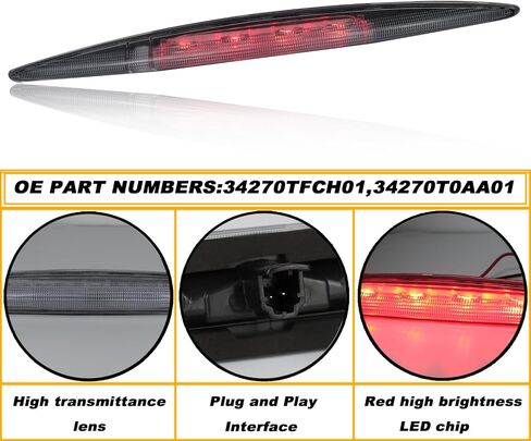 High Mount Stop Light LED Third Brake Light Assemblies Fits for Honda CR-V 2012 2013 2014 2015 2016 Rear LED 3rd Brake Lamp(White) in Saudi Arabia