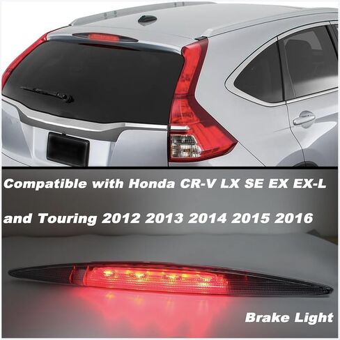 High Mount Stop Light LED Third Brake Light Assemblies Fits for Honda CR-V 2012 2013 2014 2015 2016 Rear LED 3rd Brake Lamp(White) in Saudi Arabia
