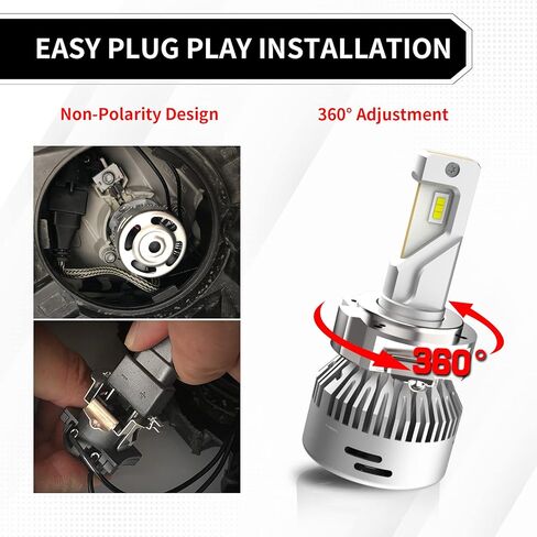 مصباح LASFIT Custom Pro-MB2 - H7 لسيارة Mercedes-Benz Volkswagen مع قابس محول التجنيب والتشغيل (عبوة من 2) in Kuwait