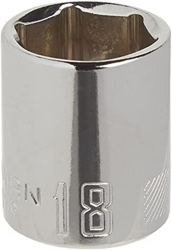 مقبس ضحلة من CRAFTSMAN، متري، محرك 3/8 بوصة، 18 مم، 6 نقاط (CMMT43579) in Saudi Arabia