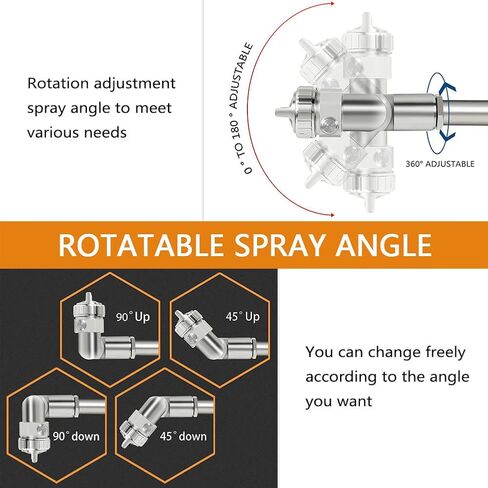 100cm Extension Long Pole Spray Angle Air Spray Gun - Pressure Feed Paint Gun High Efficiency for House Automotive Painting (Nozzle Size 1.8mm, 180 Rotatable) in Saudi Arabia