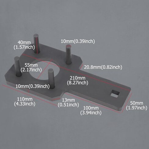 أداة حامل مفتاح ربط العمود المرفقي من PLAYOCCAR متوافقة مع VW Routan Dodge Chrysler Ram 3.6L 3.2L 3.0L، OEM 10198A، دبوس ممتد 40 مم وتصميم فولاذي عالي التحمل in Kuwait