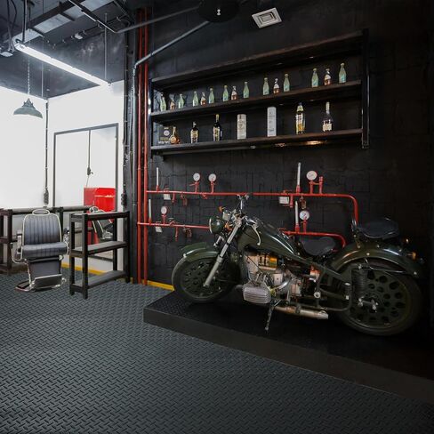 7.5 x 20 FT,2.4 mm Thickness Garage Mats for Floor,PVC Anti-Slip Garage & Shop Floor & Parking mats,Garage Floor Mat for Workshop,Gym,Golf Cart Parking or Trailers,Garage Flooring Roll - Grey in Saudi Arabia