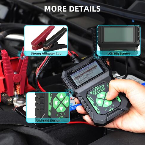 CARTMAN 12V Car Battery Alternator Tester, Test Battery Condition & Alternator Charging, LED Indication in Saudi Arabia