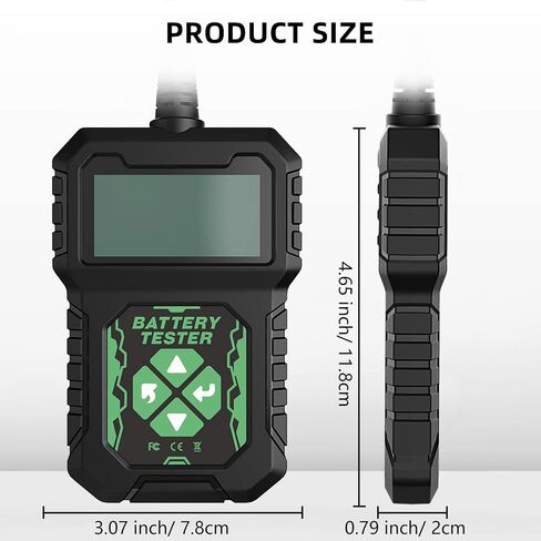 CARTMAN 12V Car Battery Alternator Tester, Test Battery Condition & Alternator Charging, LED Indication in Saudi Arabia