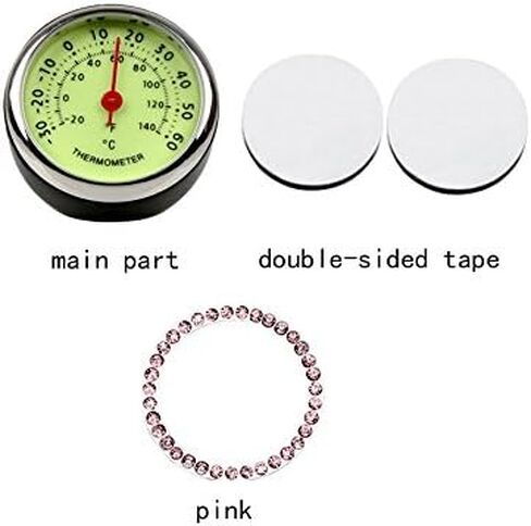 ميزان حرارة لوحة قيادة السيارة - ميزان حرارة صغير لتزيين فتحة تهوية السيارة in Kuwait