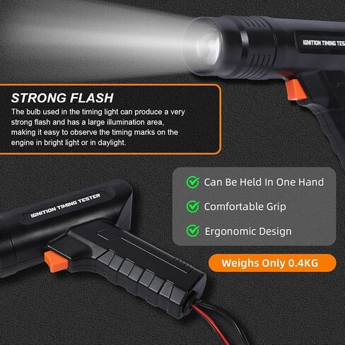 DUOYI Timing Light Automotive Engine Timing Lights 12V Ignition Timing Light with Strobe Lamp Inductive Timing Tool Kit Reverse Polarity/Overload Protection Ignition Timing Tool with 4.5ft Lead in Saudi Arabia